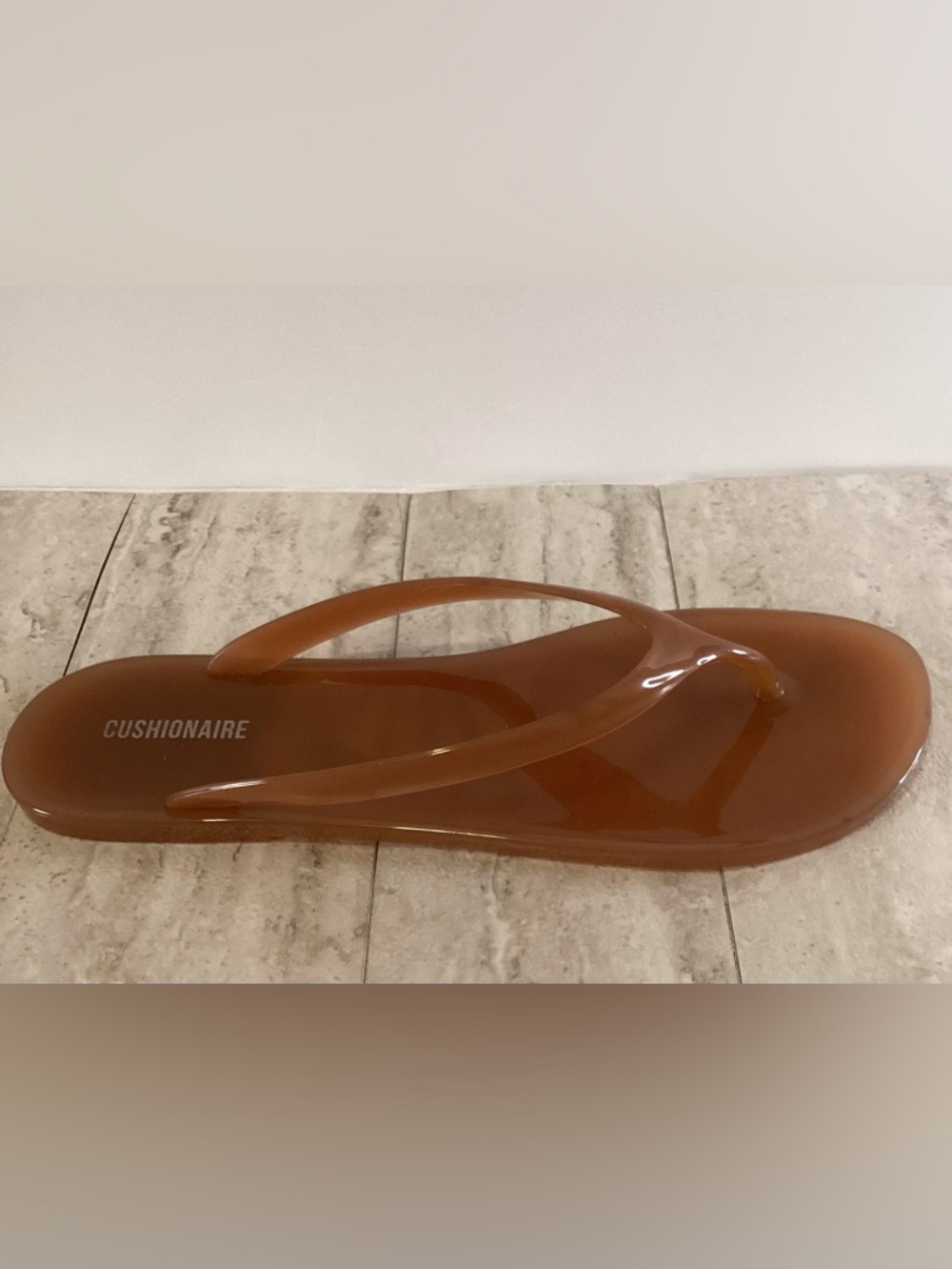 Cushsionaire Splash Jelly Flip Flops - Picture 3 of 7
